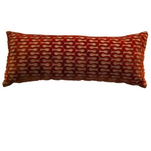 Velvet Design Lumbar Pillow Linen Couch Bed Hotel Travel Decorative Elegant